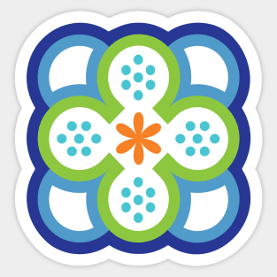 Abstract Flower - inspired by Moroccan Design Sticker